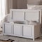 John Louis Home Solid Wood Open Top Storage Bench White JLH-OTB-W - alternate 1